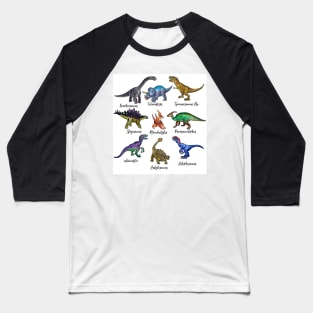 Dinosaurs Baseball T-Shirt